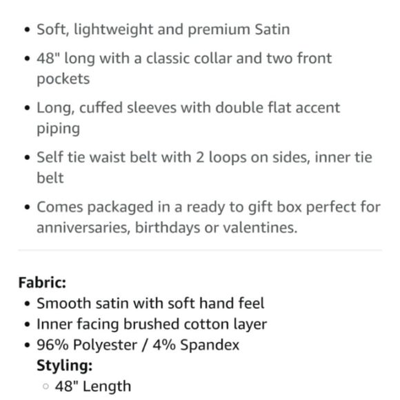 Satin Robe Lingerie Designer Gift Box Luxury Silky BEST SELLER Holiday Gift NEW - Picture 11 of 13